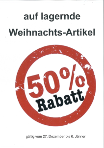 50 Rabatt Weihnachtsware 1 - Ecker Möbel Eferding