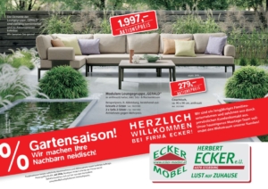 Werbung Sommer 2026 - Ecker Möbel Eferding